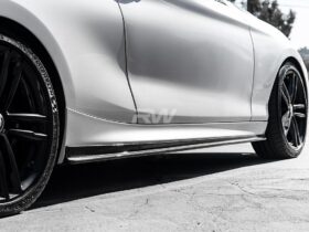 RW Carbon F22 F23 Carbon Fiber Side Skirt Extensions - Image 3