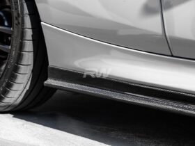 RW Carbon F22 F23 Carbon Fiber Side Skirt Extensions - Image 4
