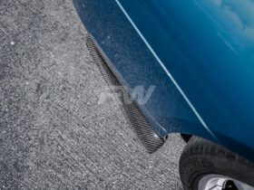RW Carbon F30 Carbon Fiber Rear Bumper Splitters for BMW 3 Series - Image 6