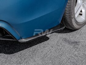 RW Carbon F30 Carbon Fiber Rear Bumper Splitters for BMW 3 Series - Image 2