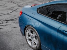 RW Carbon F30 Carbon Fiber Rear Bumper Splitters for BMW 3 Series - Image 4