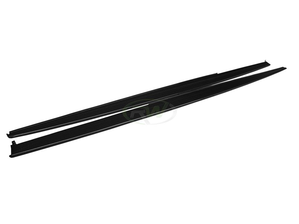 RW Carbon BMW F30 F31 Carbon Fiber Side Skirt Extensions - Image 6