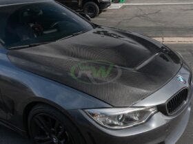 RW Carbon F30/F32 GTS Style Carbon Fiber Hood for BMW 3 Series - Image 8