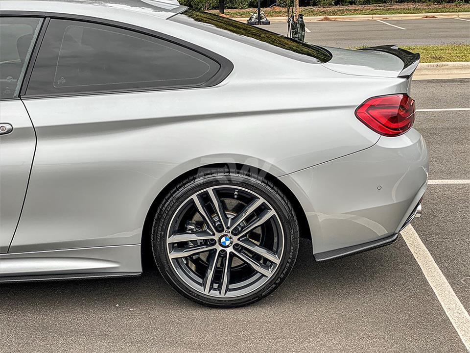RW Carbon BMW F32 F33 Carbon Fiber Rear Bumper Splitters - Image 5