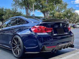 RW Carbon F32 F33 Carbon Fiber Rear Bumper Splitters - Image 6