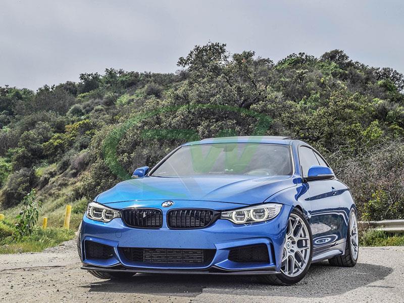 RW Carbon BMW F32 F33 F36 3D Style Carbon Fiber Front Lip - Image 5