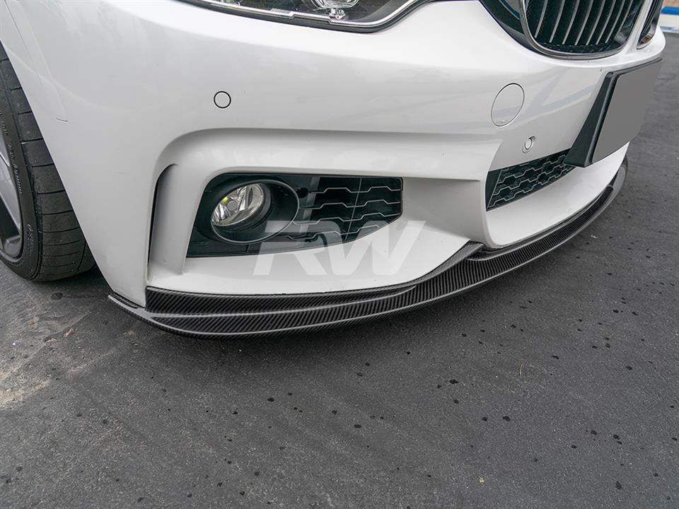 RW Carbon BMW F32 F33 F36 3D Style Carbon Fiber Front Lip - Image 8