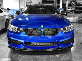 RW Carbon F32 F33 F36 3D Style Carbon Fiber Front Lip - Image 6