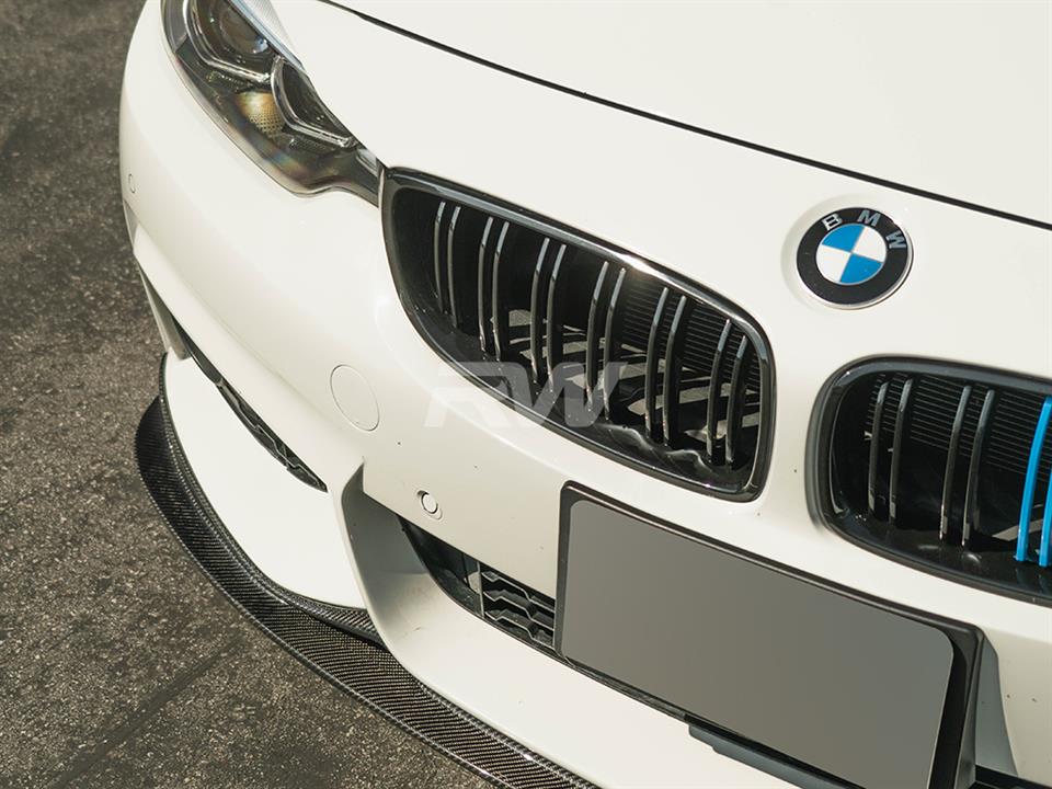 RW Carbon BMW F32 F33 F36 3D Style Carbon Fiber Front Lip - Image 3