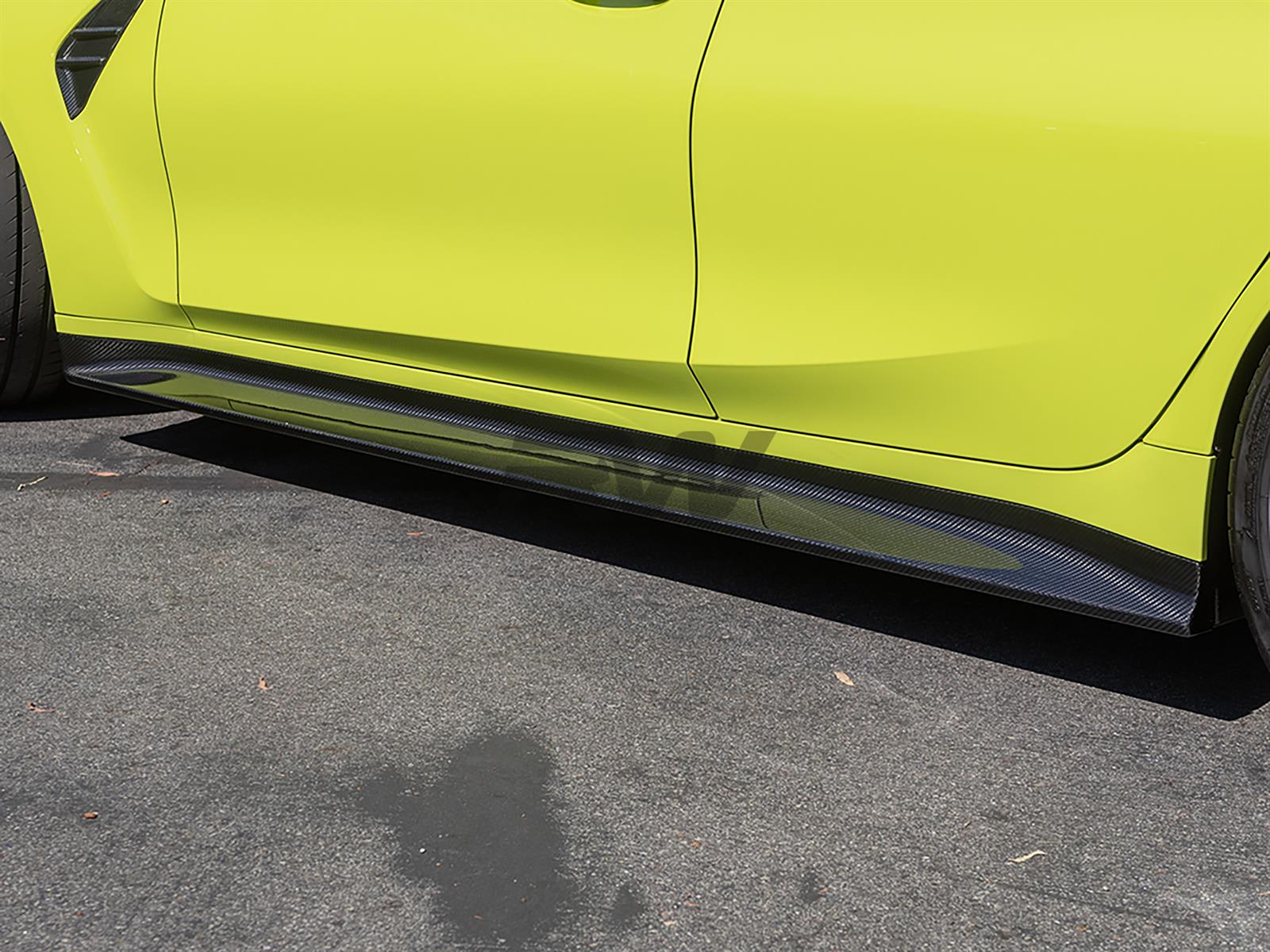 RW Carbon BMW G80 M3 3D Style Carbon Fiber Side Skirts - Image 7