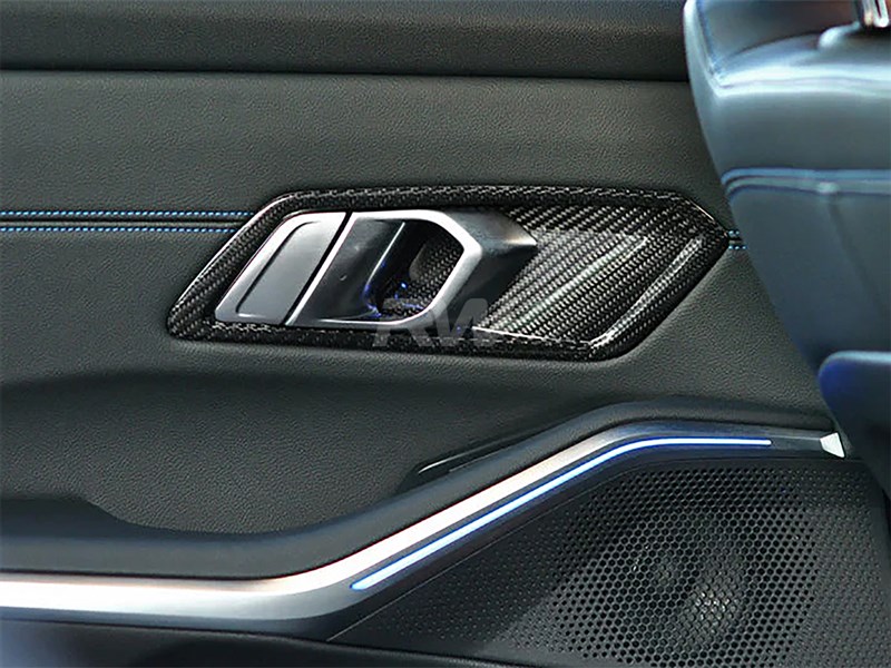 RW Carbon BMW G80 M3 Carbon Fiber Door Handle Trims - Image 3