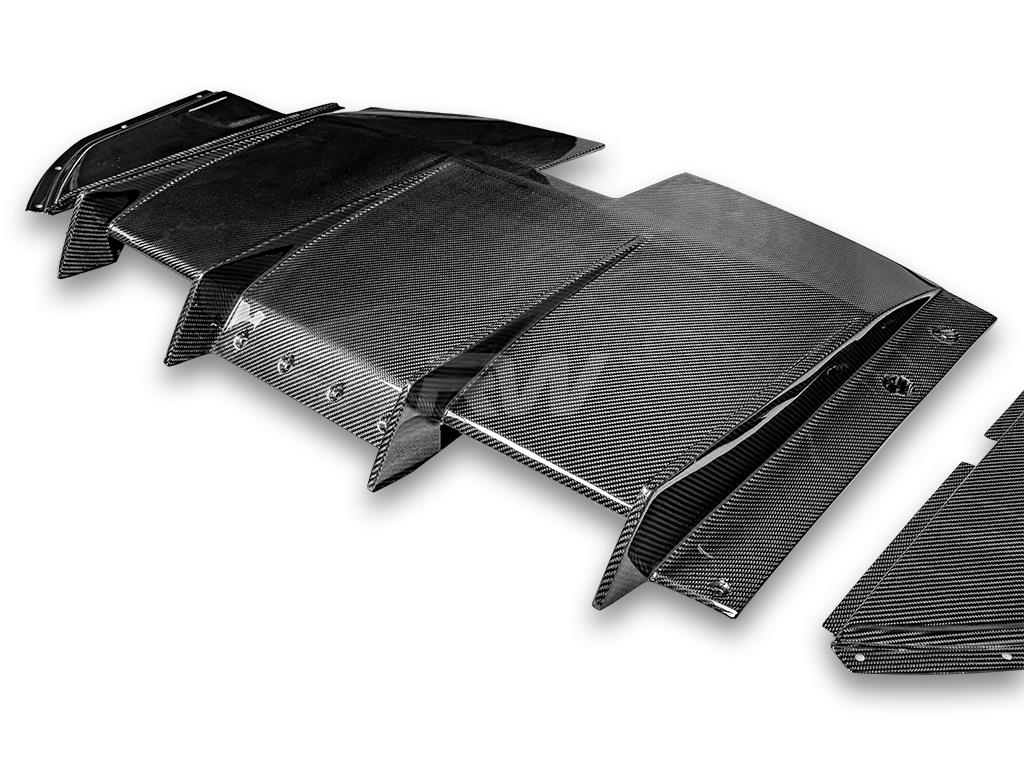 RW Carbon BMW G80 M3 Carbon Fiber GTX Diffuser+Undertray - Image 5