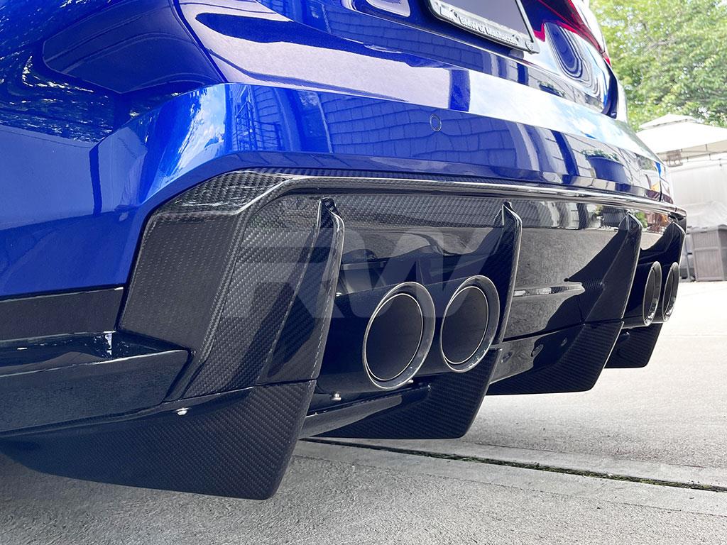 RW Carbon BMW G80 M3 Carbon Fiber GTX Diffuser+Undertray - Image 3