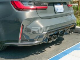 RW Carbon G80 M3 OEM Style Carbon Fiber Diffuser Sides for BMW M3 - Image 3
