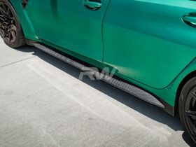 RW Carbon G80 M3 OEM Style Carbon Fiber Side Skirts for BMW M3 - Image 12