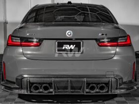 RW Carbon G80 M3 RWS Carbon Fiber Lower Diffuser for BMW M3 - Image 5