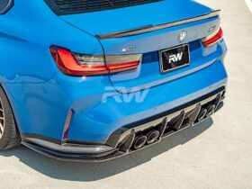 RW Carbon G80 M3 RWS Carbon Fiber Lower Diffuser for BMW M3 - Image 3