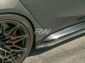 RW Carbon G80 M3 RWS Carbon Fiber Side Skirt Extensions for BMW M3 - Image 6