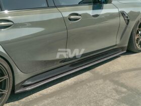 RW Carbon BMW G80 M3 RWS Carbon Fiber Side Skirt Extensions
