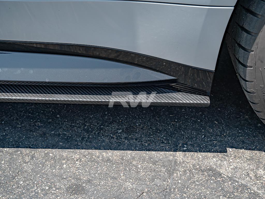 RW Carbon BMW G82 G83 M4 RWS Carbon Fiber Side Skirt Extensions - Image 8