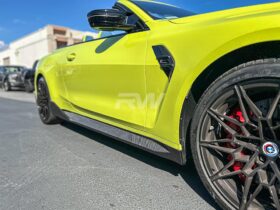 RW Carbon G82/G83 M4 Performance Style CF Side Skirt Extensions for BMW M4 - Image 10