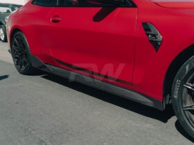 RW Carbon G82/G83 M4 Performance Style CF Side Skirt Extensions for BMW M4 - Image 2