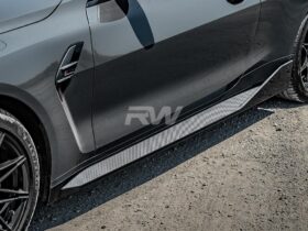 RW Carbon G82/G83 M4 Performance Style CF Side Skirt Extensions for BMW M4 - Image 6
