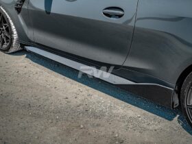 RW Carbon G82/G83 M4 Performance Style CF Side Skirt Extensions for BMW M4 - Image 7