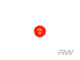 RW Carbon Red Audio Volume Button - Image 4