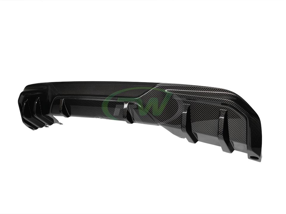 RW Carbon BMW i4 Dry Carbon Fiber Rear Diffuser - Image 11