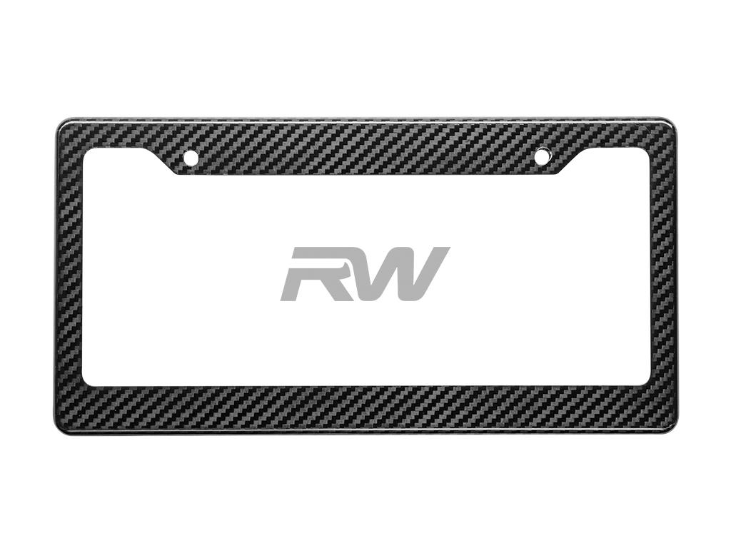 RW Carbon Carbon Fiber License Plate Frame - Image 9