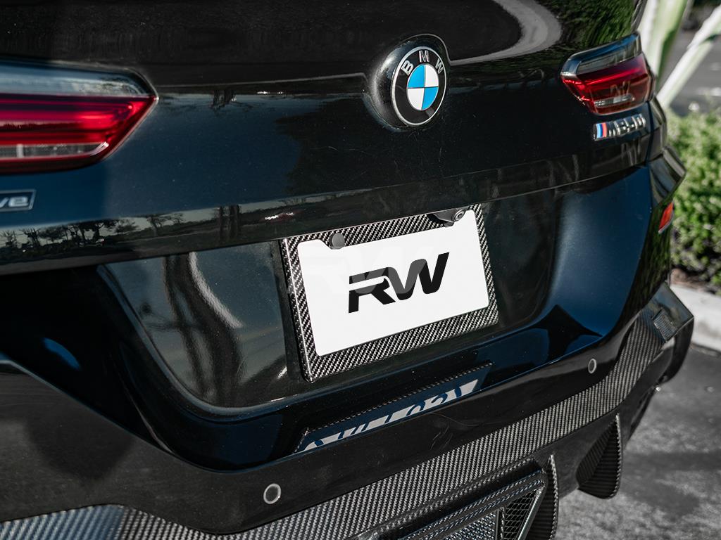 RW Carbon Carbon Fiber License Plate Frame - Image 7
