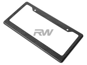 RW Carbon Carbon Fiber License Plate Frame - Image 8