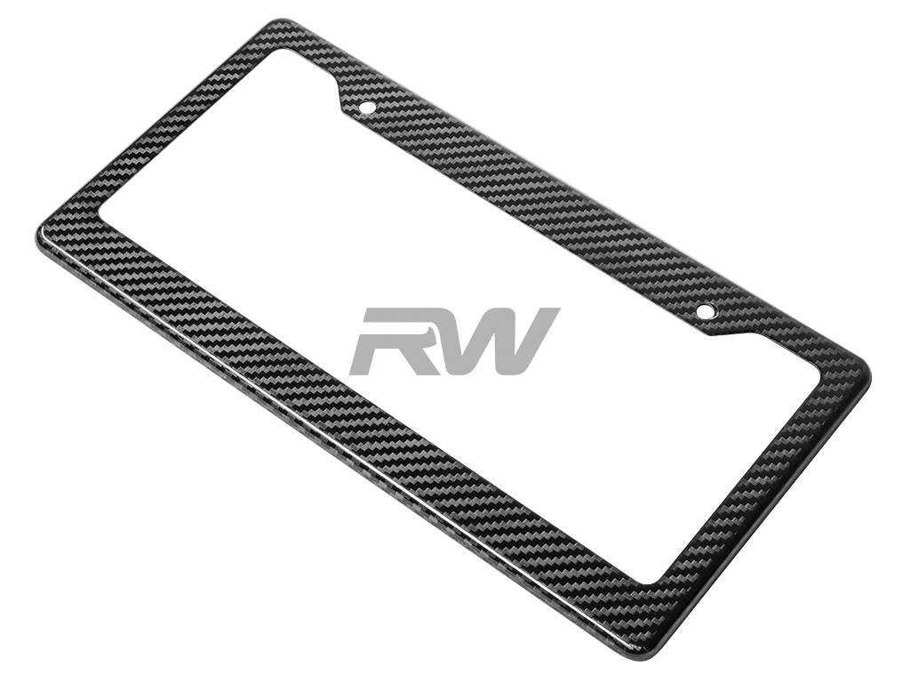 RW Carbon Carbon Fiber License Plate Frame - Image 8