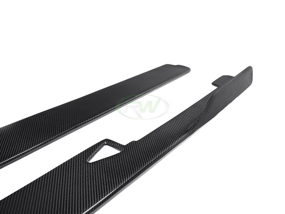 RW Carbon Ferrari 458 Carbon Fiber Side Skirt Extensions - Image 5