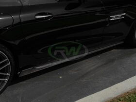 RW Carbon C190 GT GTS CF Side Skirt Extensions for AMG GT - Image 2