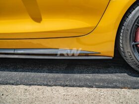 RW Carbon C190 GTC GTS GTR RWS CF Side Skirt Extensions for AMG GT - Image 6