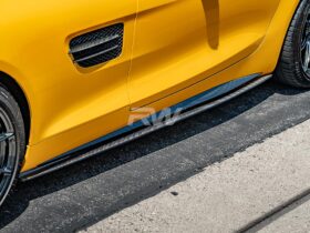 RW Carbon C190 GTC GTS GTR RWS CF Side Skirt Extensions for AMG GT - Image 8