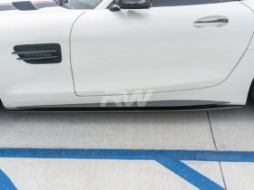 RW Carbon C190 GTC GTS GTR RWS CF Side Skirt Extensions for AMG GT - Image 9