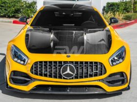 RW Carbon C190 R190 RWS Carbon Fiber Hood for AMG GT - Image 6