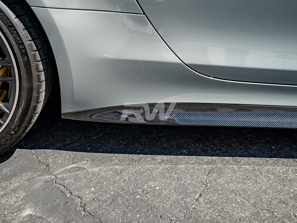 RW Carbon Mercedes C192 GT55 GT63 RWS CF Side Skirts - Image 3
