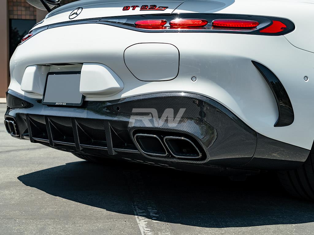 RW Carbon Mercedes C192 GT55 GT63 RWS Carbon Fiber Diffuser - Image 5