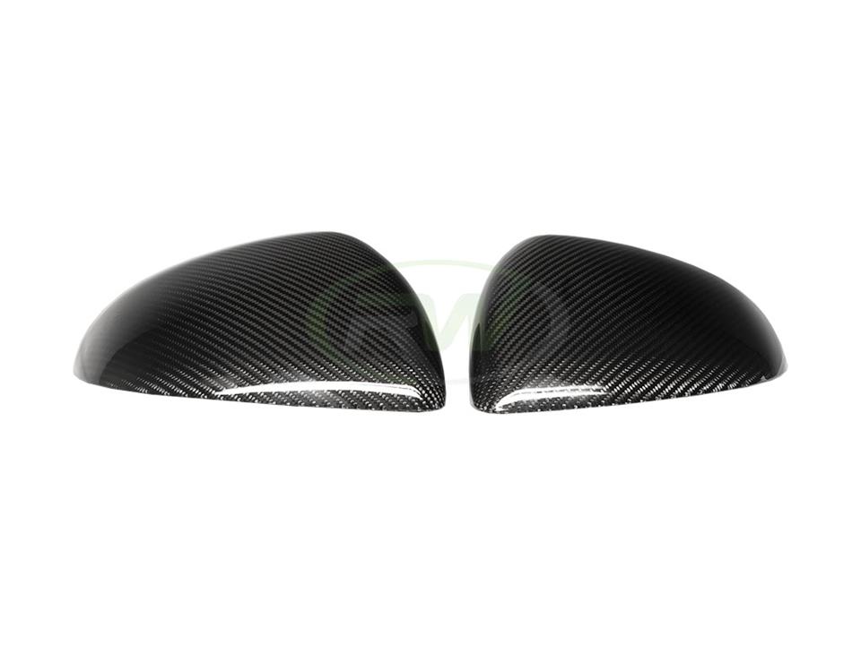 RW Carbon Mercedes C236 CLE Carbon Fiber Mirror Caps - Image 3