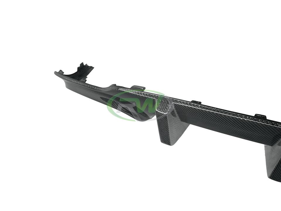 RW Carbon Mercedes C63 AMG Big Fin Carbon Fiber Diffuser - Image 8