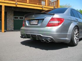 RW Carbon C63 AMG Big Fin Carbon Fiber Diffuser - Image 10