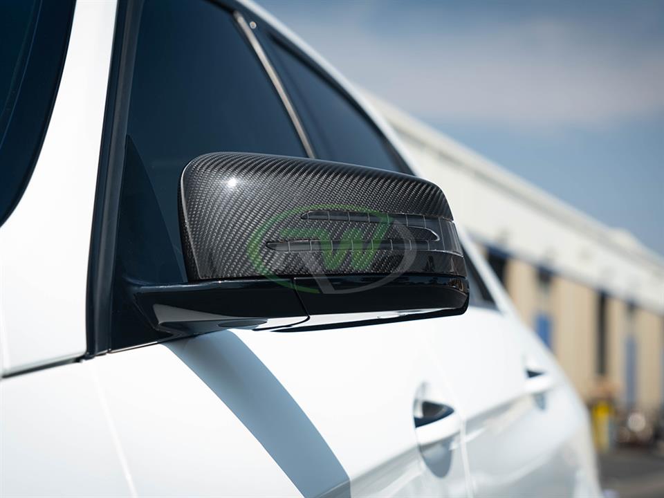RW Carbon Mercedes Carbon Fiber Replacement Mirror Covers - Image 6