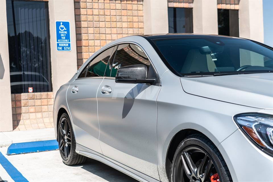 RW Carbon Mercedes Carbon Fiber Replacement Mirror Covers - Image 9