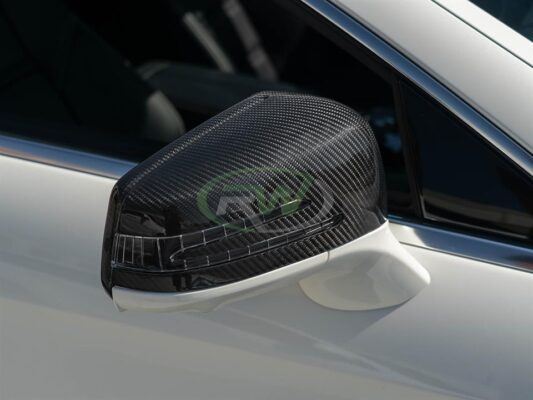 RW Carbon Mercedes Carbon Fiber Replacement Mirror Caps