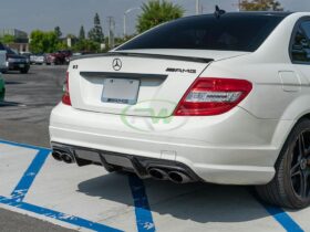 RW Carbon W204 C63 Arkym Style Carbon Fiber Diffuser - Image 7