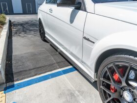 RW Carbon W204 C63 Carbon Fiber Side Skirt Extensions - Image 2